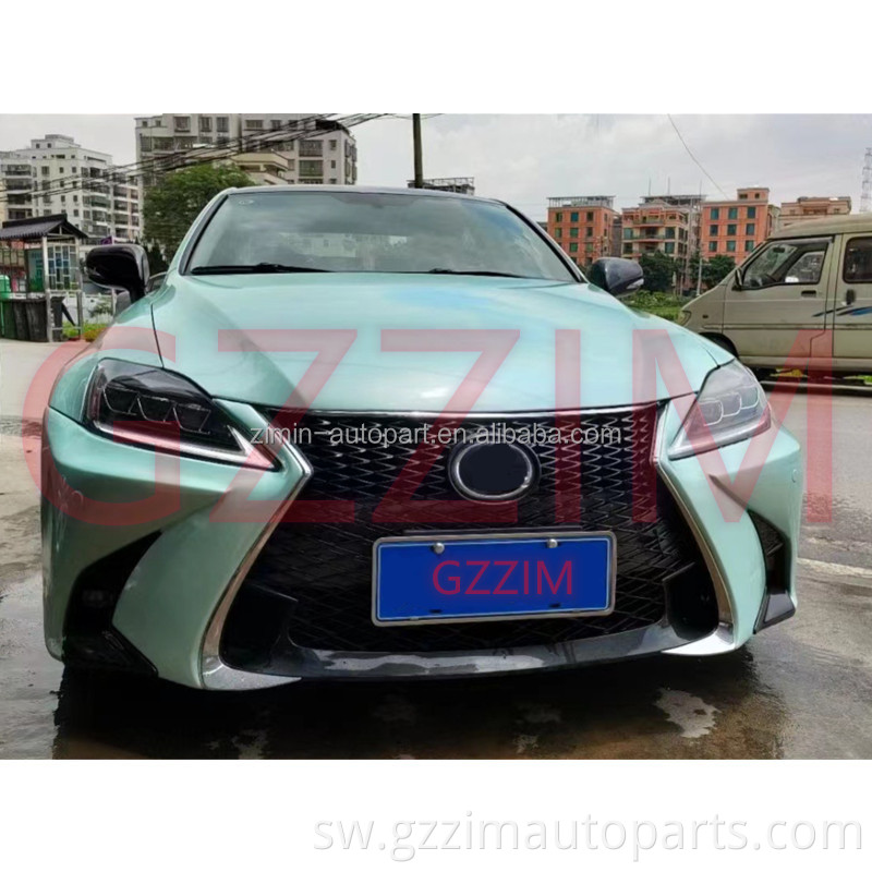 PP gari la mwili Kits F-Sport Sinema IS250 Bumper ya mbele na grille kwa L-xus IS250 IS300 2006-2012 Sasisha GSF FaceLift